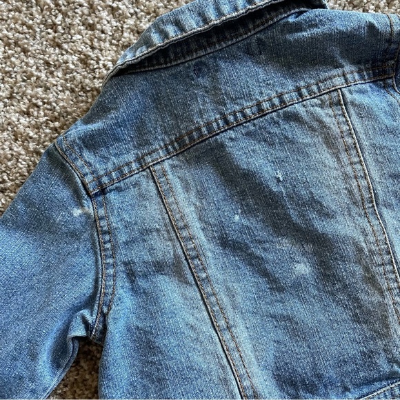 Bowen & Wright Denim Jacket Baby Girl Boy 12 Months Blue Cotton Vintage - Picture 13 of 16